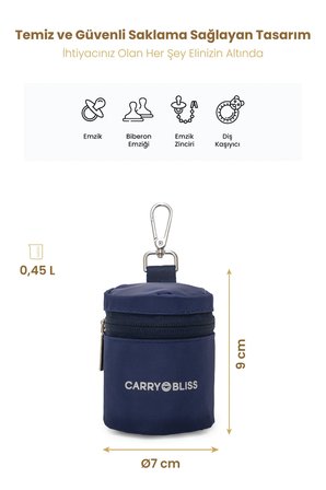Carry Bliss PaciPal Antibakteriyel Astarlı Emzik Saklama Çantası