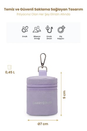 Carry Bliss PaciPal Antibakteriyel Astarlı Emzik Saklama Çantası