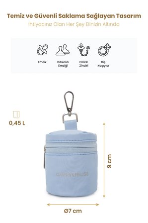 Carry Bliss PaciPal Antibakteriyel Astarlı Emzik Saklama Çantası