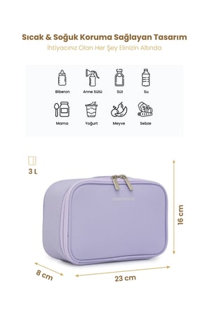 Carry Bliss ThermaPouch Isı Yalıtımlı Organizer Mama ve Atıştırmalık Çantası