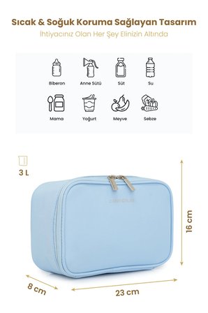 Carry Bliss ThermaPouch Isı Yalıtımlı Organizer Mama ve Atıştırmalık Çantası