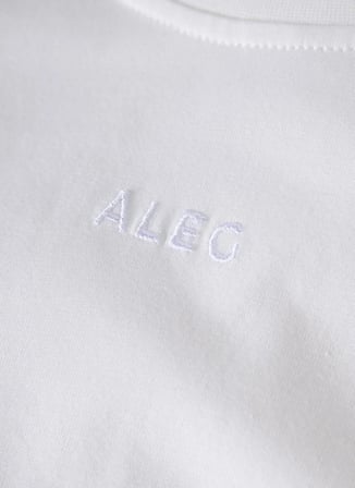 Ekru Erkek %100 Pamuk Oversize T-Shirt ALG25023 11-0604 Alegion T-Shirt