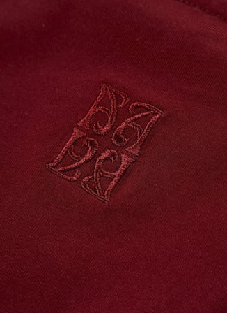 Bordo Erkek %100 Pamuk Oversize T-Shirt ALG25023 19-1535 Alegion T-Shirt