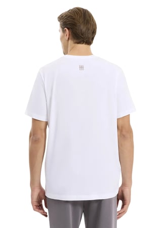 Beyaz Erkek %100 Pamuk Oversize T-Shirt ALG25043 11-0601 Alegion T-Shirt