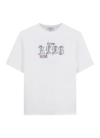 Ekru Erkek %100 Pamuk Oversize T-Shirt ALG25022-02 11-0604 T-Shirt Gotik