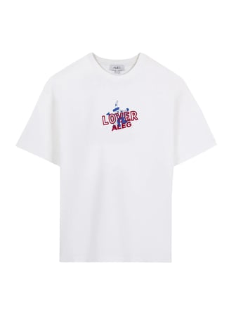 Ekru Erkek %100 Pamuk Oversize T-Shirt ALG25022-13 11-0604 T-Shirt Pasta