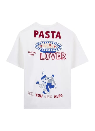 Ekru Erkek %100 Pamuk Oversize T-Shirt ALG25022-13 11-0604 T-Shirt Pasta