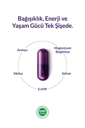 Aroxir Relax Stres ve Uyku Desteği Aronya, Magnezyum Bisglisinat, 5- HTP, Melisa ve Safran 30 Kapsül