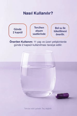 Aroxir Relax Stres ve Uyku Desteği Aronya, Magnezyum Bisglisinat, 5- HTP, Melisa ve Safran 30 Kapsül