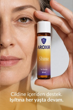 Aroxir Shine Tip I ve Tip III Kollajen, Aronya, Hyaluronik Asit ve Glisin İçeren 30 x 30 ml