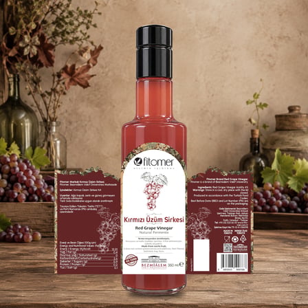 Fitomer Kırmızı Üzüm Sirkesi 350 ml