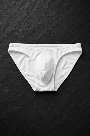 Erkek Beyaz Pamuklu Klasik Slip Külot