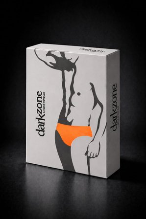 Erkek Neon Turuncu Pamuklu Klasik Slip Külot