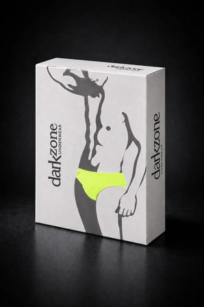 Erkek Neon Sarı Pamuklu Klasik Slip Külot