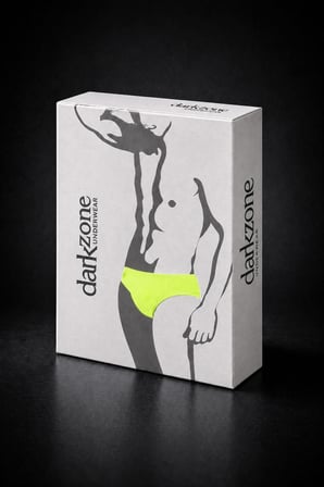 Erkek Neon Sarı Pamuklu Klasik Slip Külot