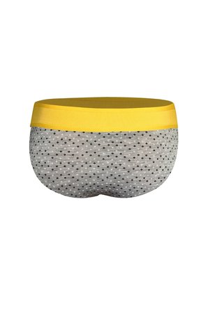Erkek Kare Desenli Gri Pamuklu Lastikli Slip Külot