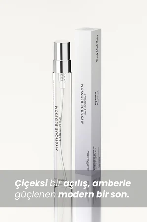 Mystique Blossom Beyaz Çiçekler Odunsu Notalı Saç Parfümü 10 ml Seyahat Boy