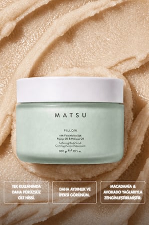 Pillow Yumuşatıcı Beyaz Misk & Pudramsı Vücut Peelingi 300 gr