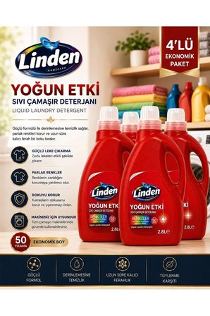 Sıvı Çamaşır Deterjanı Renkliler 2800 ml x4 Adet