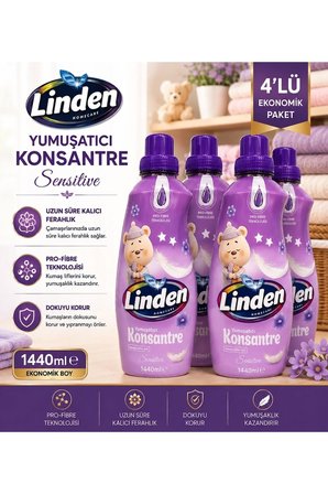 Konsantre Yumuşatıcı Sensetive1440 ml x4 Adet