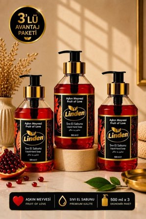 Sıvı El Sabunu Aşkın Meyvesi 500 ml Fruit of Love x3 Adet