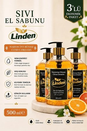 Sıvı El Sabunu Narenciye Rüyası 500 ml Citrus Dream x3 Adet