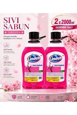 Sıvı Sabun 2000 ml Sakura x2 Adet