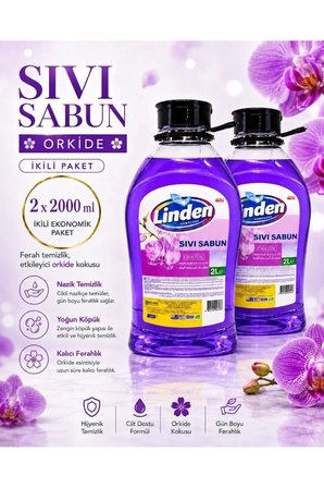 Sıvı Sabun 2000 ml Orkide x2 Adet