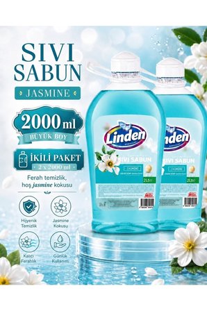 Sıvı Sabun 2000 ml Jasmine x2 Adet