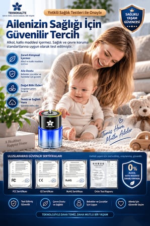 AirMist D5 Ultrasonik Aroma Difüzörü Od Ağacı – Akıllı Elektronik Koku Makinesi, Araç Ev Ofis İçin TEKNOKALİTE