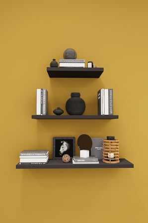 Modern 3'lü Uçan Raf Çok Amaçlı Duvar Rafı Organizer %100 MDF Kitaplık Mutfak Banyo Rafı DRF05