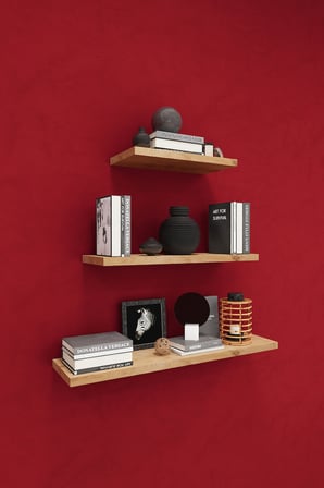 Modern 3'lü Uçan Raf Çok Amaçlı Duvar Rafı Organizer %100 MDF Kitaplık Mutfak Banyo Rafı DRF05