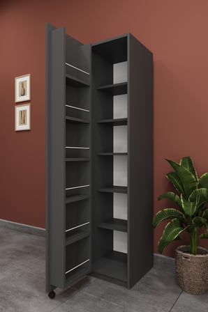 Lüks Çok Amaçlı Kiler Dolabı %100 MDF Erzak Organizer Mutfak Dolabı MK19