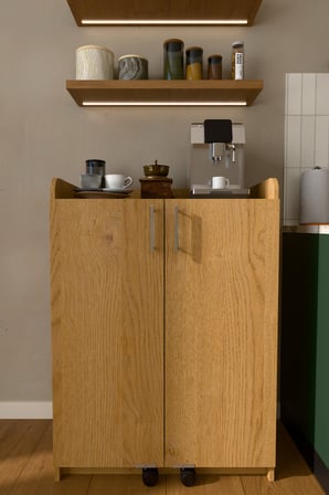 Lüks 2 Kapılı Çok Amaçlı Kiler Dolabı %100 MDF Erzak Organizer Mutfak Dolabı MK08