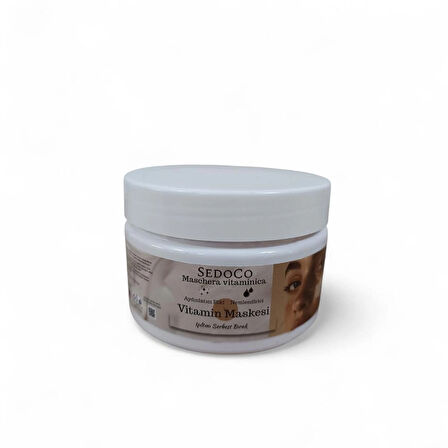 Sedoco Vitamin Maskesi – Cilt Aydınlatıcı & Soyulabilir Toz Maske (100 gr)