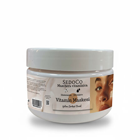 Sedoco Vitamin Maskesi – Cilt Aydınlatıcı & Soyulabilir Toz Maske (100 gr)