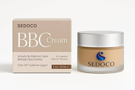 Sedoco BBC Krem – Cilt Tonu Dengeleyici & Güneş Koruyucu Etkili Krem (30 ml)