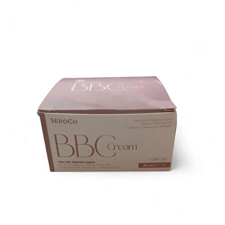 Sedoco BBC Krem – Cilt Tonu Dengeleyici & Güneş Koruyucu Etkili Krem (30 ml)