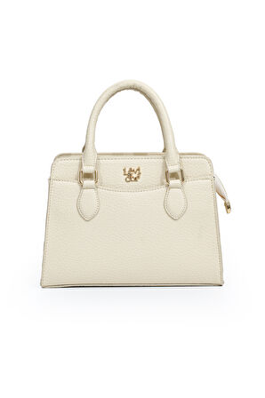 Orta Boy Günlük Uzun Askılı Tote Tasarım Kadın El ve Omuz Çantası LV930977 Krem