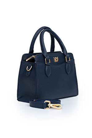 Orta Boy Günlük Uzun Askılı Tote Tasarım Kadın El ve Omuz Çantası LV930977 Lacivert