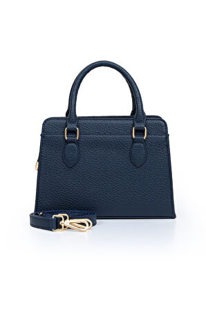 Orta Boy Günlük Uzun Askılı Tote Tasarım Kadın El ve Omuz Çantası LV930977 Lacivert