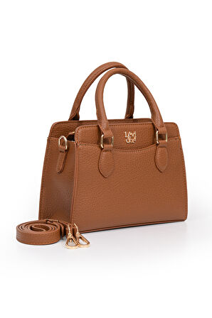 Orta Boy Günlük Uzun Askılı Tote Tasarım Kadın El ve Omuz Çantası LV930977 Taba