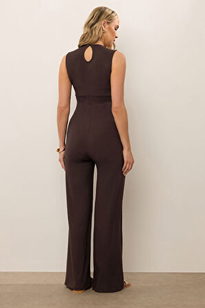 Büyük Beden V Yaka Sıfır Kol Hamile Tulumu 198139