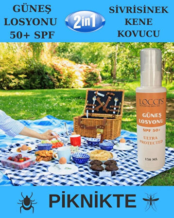 Güneş Kremi Tüm Vücut İçin Ultra Koruma Sivrisinek Ve Keneler İçin Etkili Formül 150 ml