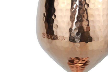 Cuvesta El Yapımı Zarif Bakır Dövme Desenli Kokteyl Bardak 20x8cm