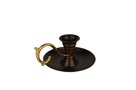 Cuvesta El Yapımı Bakır Şamdan Oksit Renk, Dekoratif Tasarım