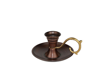 Cuvesta El Yapımı Bakır Şamdan Oksit Renk, Dekoratif Tasarım