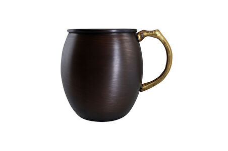 Cuvesta Modern El Yapımı Klasik Bakır Bardak Oksit Renk 8x10cm