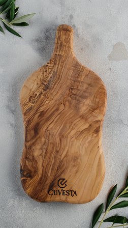 Zeytin Ağacı El Yapımı Sunum Kesme Tahtası 32x15 Cm