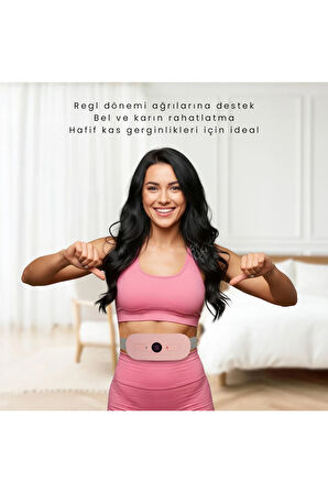 Akıllı Isıtıcılı Masaj Kemeri Pembe